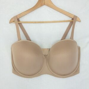 ThirdLove 24/7 Classic Strapless Bra Womens Size 40G Beige Removable Straps New